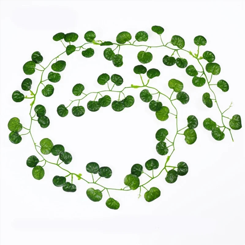 1/5PCS Artificial Plants Green Leaf Vine Centerpieces Wedding Home Outdoor Garden Garland Arch Wall Diy Prop Festival Decoration