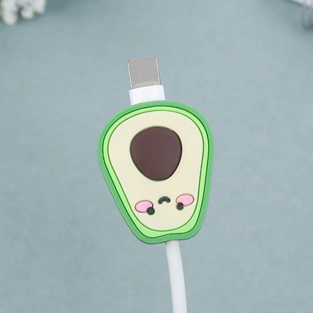 1pcs Fruit Shape Cable Protector Protective Sleeve Cute Anti-breakage Data Line Mobile Phone Charging Cable Protector For iphone