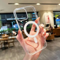 Transparent Magnetic Phone Case For iPhone 18 Pro Max 17 16 13 11 15 14 12 Pro Max Air 16E 17E Silicone Shockproof Fundas Cover