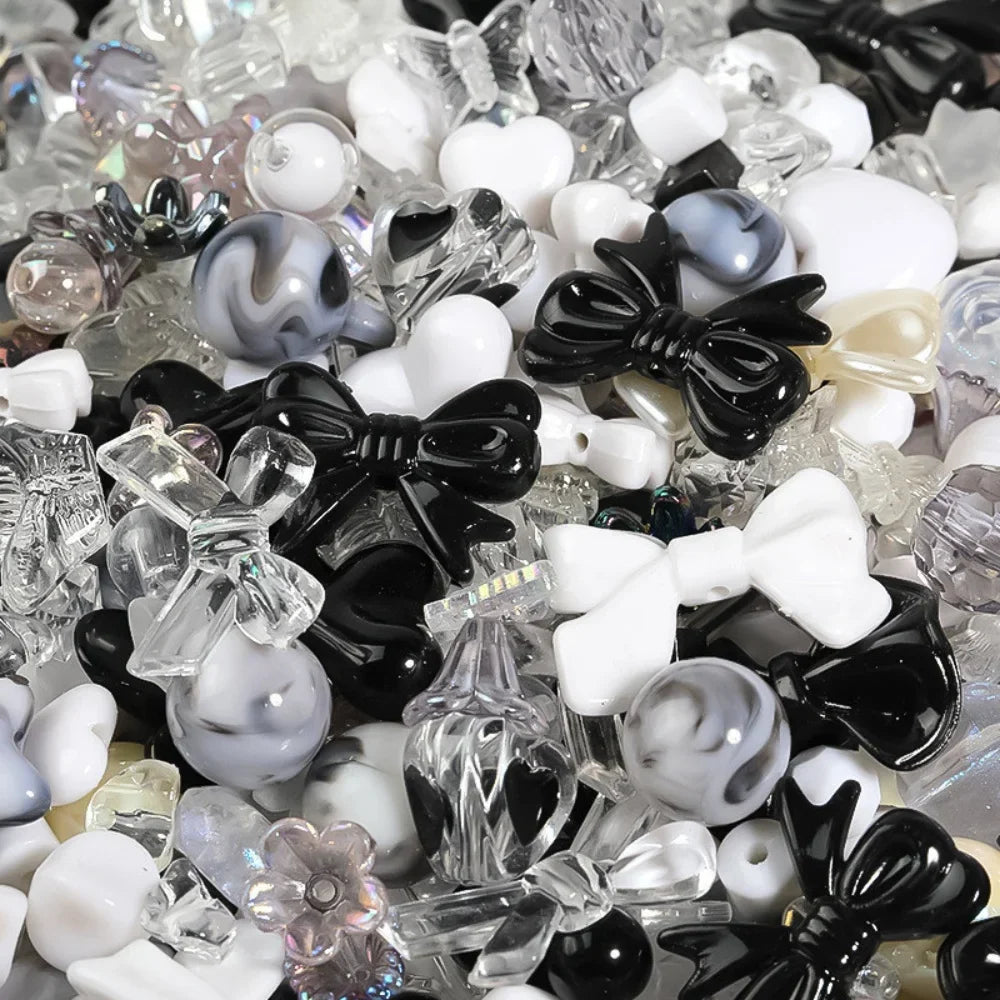 50g/pack Mixed Style Mixed Color Acrylic Loose Beads For Bracelet Necklace Jewelry Making Supplies DIY Handmade Accessory