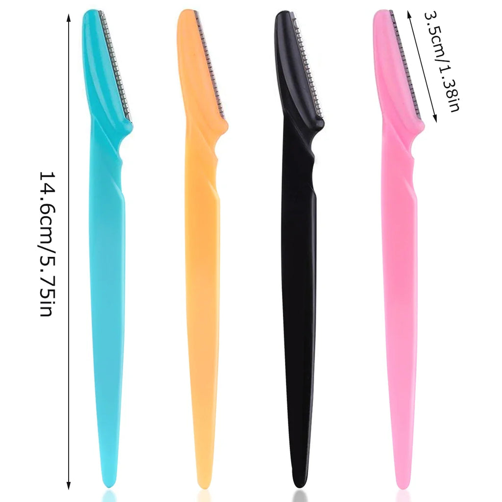 10/30/40Pcs Eyebrow Razor Facial Razor for Women Multipurpose Exfoliating Dermaplaning Tools with Precision Cover Safety Beauty