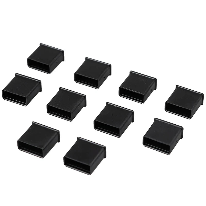 New 10Pcs Plastic USB Male Anti-dust Plug Stopper Cap Cover Protector Lids