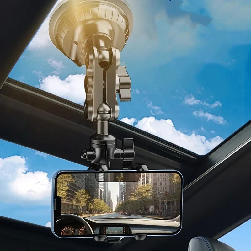 Universal Car Phone Mount Video Recording Magic Arm Suction Holder for Windshield Window Glass Vlog & Photography