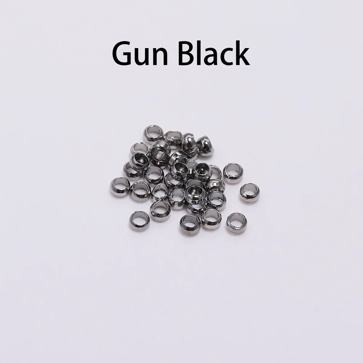 500pcs/lot Gold Silver Copper Ball Crimp End Beads Dia 1.5-3mm Stopper Spacer Beads For DIY Jewelry Making Supplies Accessories