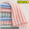 10/40PCS Super Absorbent Dishcloths Coral Fleece Cleaning Cloths Thickened Kitchen Washing Dish Rags Glass Windows Wipe Towels