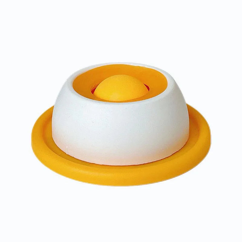 Cat Slow Feeder Bowl with Non-Slip Base Licking Mat & Chew-Proof Puzzle Toy for Boredom Relief and Fun Interactive Play