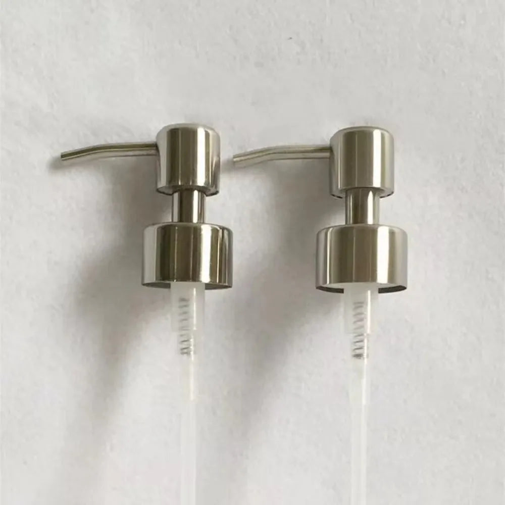 304 Stainless Steel Hand Liquid Soap Pump Dispenser Head Nozzle for Bathroom Kitchen Foam Soap Shampoo Dispenser Accessories 1Pc