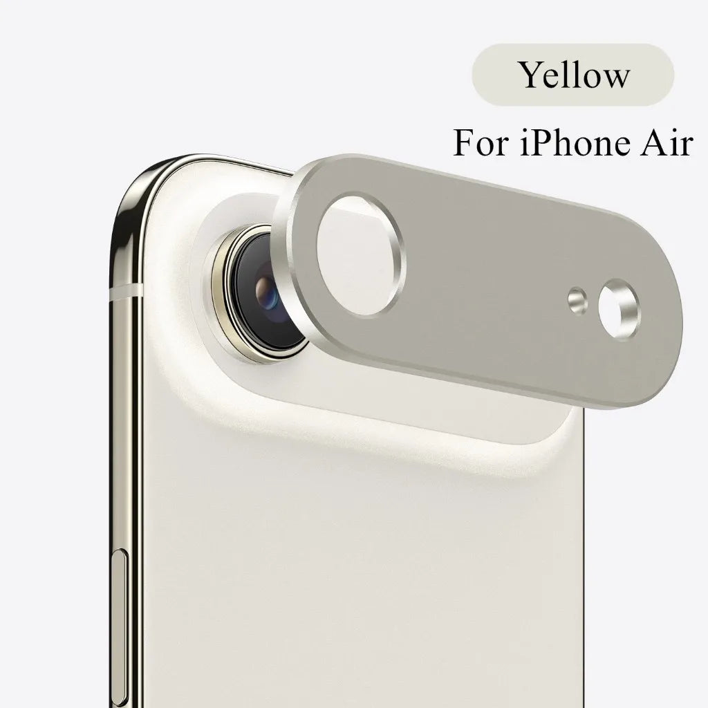 Metal Camera Bezel Sticker Cover For iPhone Air 17 Air Aluminum Alloy Hollow Anti-Shatter Camera Lens Protector Film