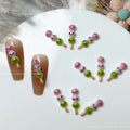 10pcs 3D Chinese Kawaii Resin Nail Art Charms Exquisite Candy Design Nail Rhinestones Decorations DIY Cartoon Accessories Parts