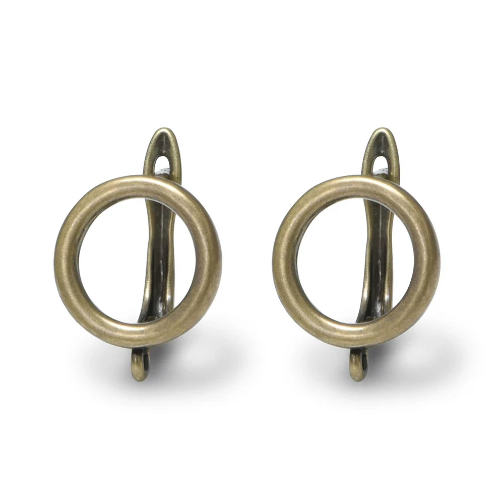 1 Pair NEW Cross Antique Bronze Brass Earring Clasps Hooks Accessories For DIY Woman Earring  Jewelry Making Supplies