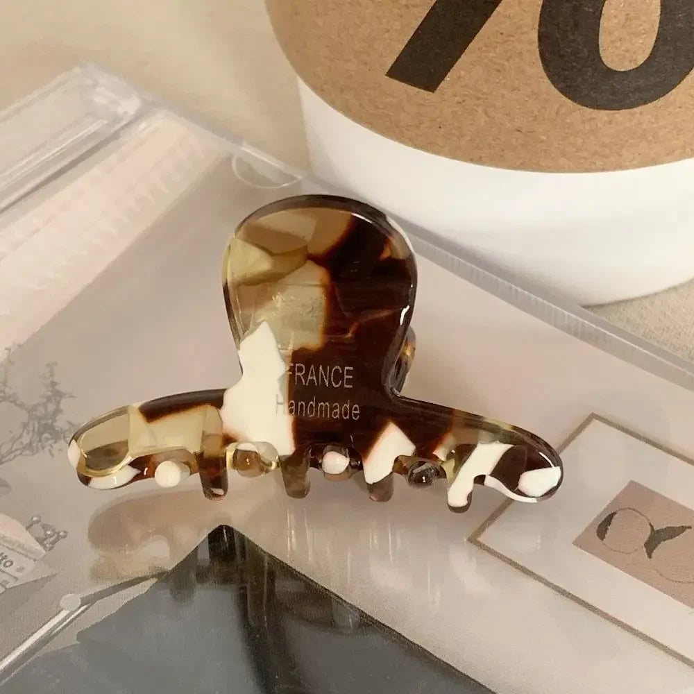 Fashion French Hair Claw Clips Elegant Retro Crab Shark Clip Acetate High Ponytail Holders for Women Girls