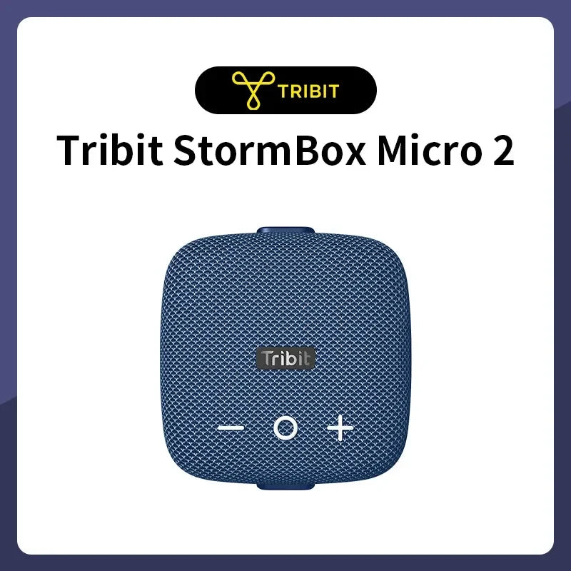 Tribit StormBox Micro 2 Portable Bluetooth Speaker for Bike Outdoor 10W Deep Bass Sound IP67 Waterproof 12H Playtime TWS Stereo
