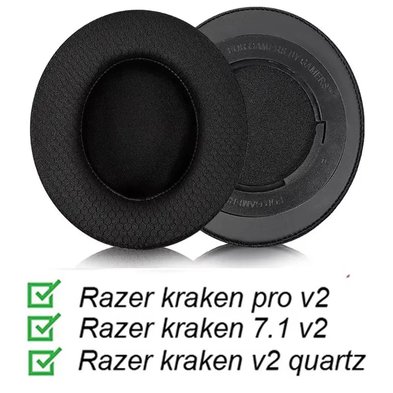 Replacement Earpads Foam Ear Pads Cushions Headband Pad For Razer Kraken 7.1 Chroma V2 USB Gaming Pro Headphones Cover Earmuffs