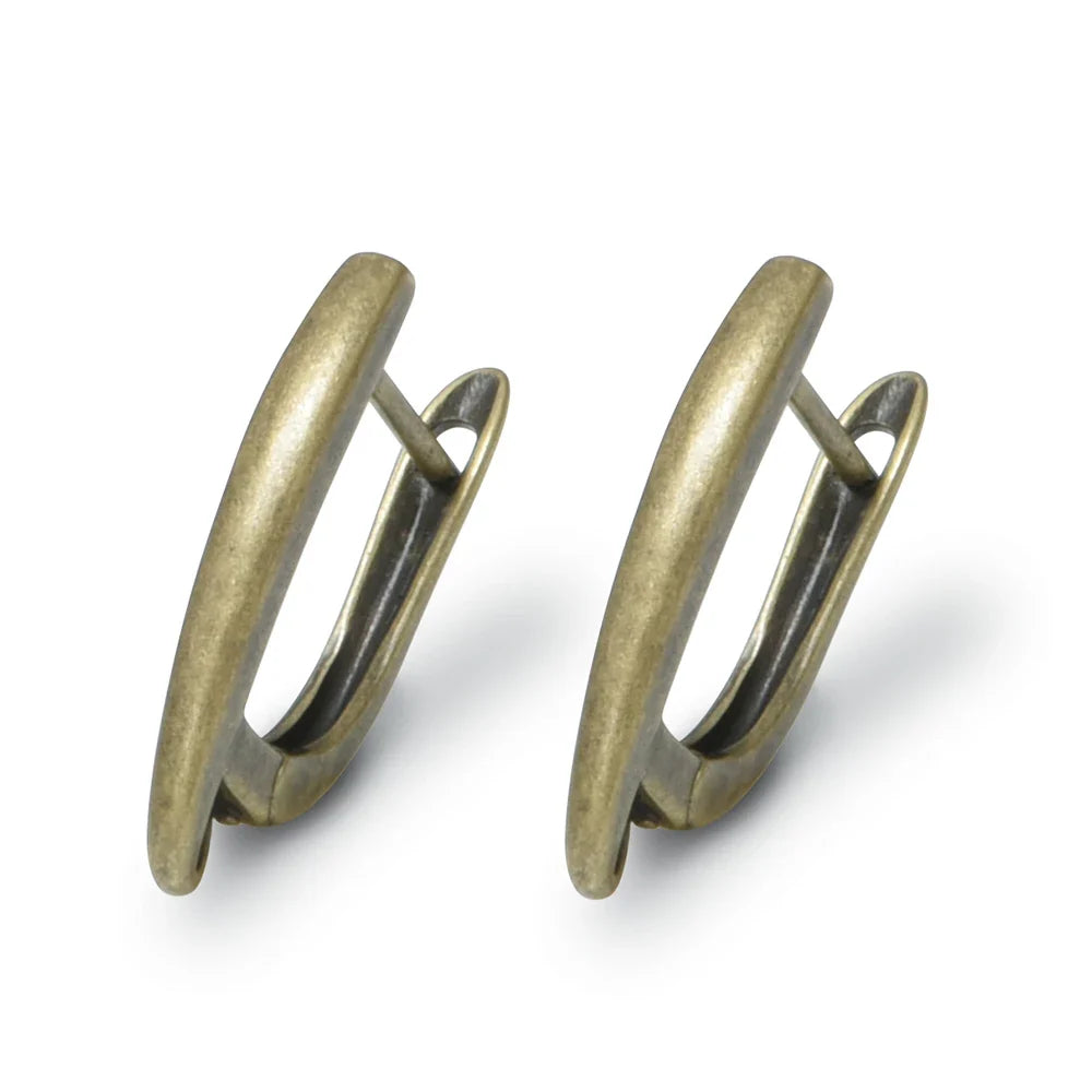1 Pair NEW Cross Antique Bronze Brass Earring Clasps Hooks Accessories For DIY Woman Earring  Jewelry Making Supplies