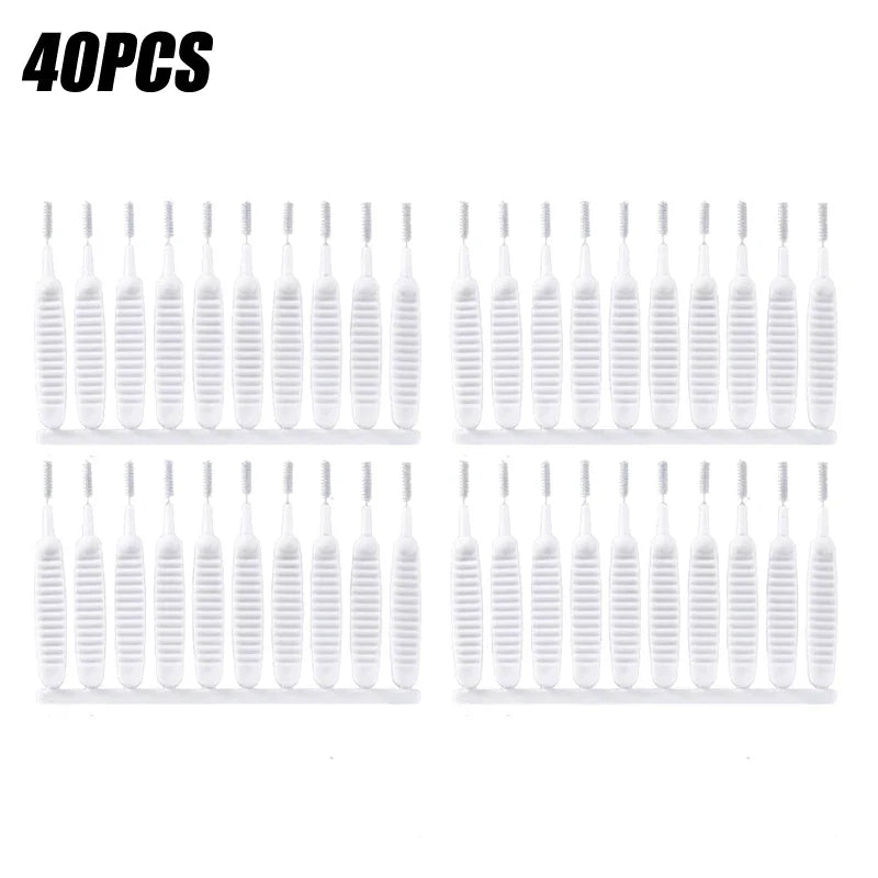 10-500PCS Shower Cleaning Brush Bathroom Micro Nylon Brush Nozzle Anti-blocking Cleaning Tools Bathroom Accessories