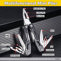 Pocket Mini Pliers Knife Screwdriver Folding Small Multitool Opener Nail File Precision Pliers Hand Tools Outdoor Emergency Tool