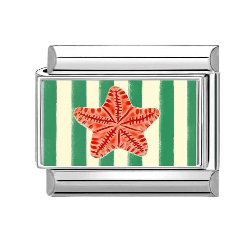 2026 Wholesale Y2K Red Tomato Strawberry Colorful Italian Charms Fit 9mm Stainless Steel Women Fashion Bracelet DIY Jewelry Gift