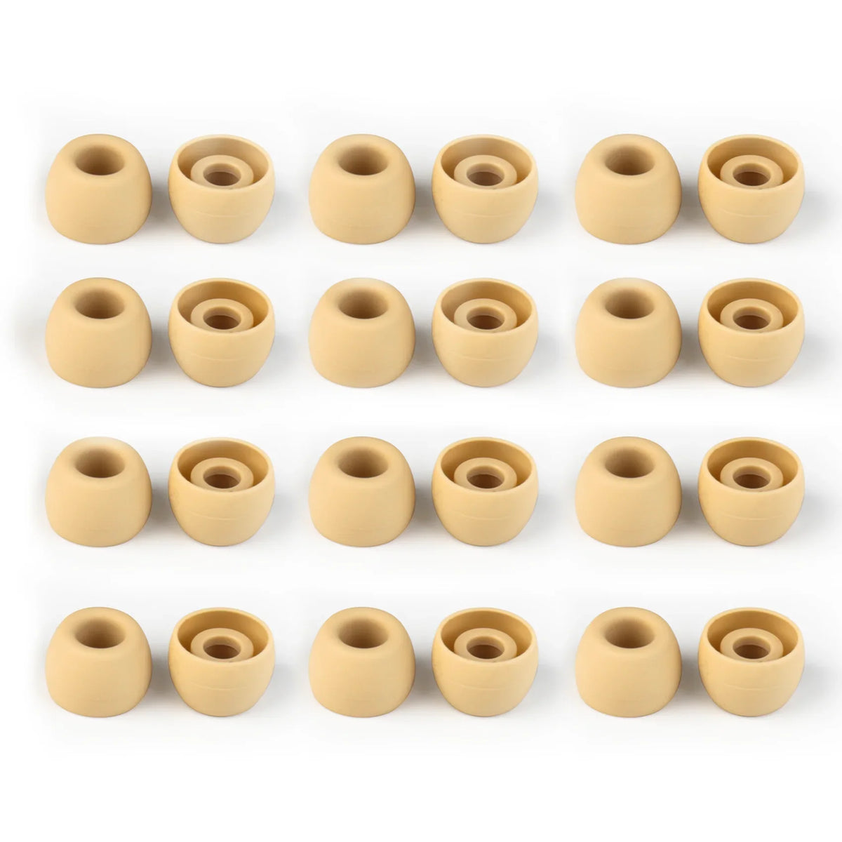 KBEAR 4540 Coffee Silicone Eartips Ergonomically Designed Earcap Optional XS/S/M/L Size and Combination Set Comfortable Earmuffs