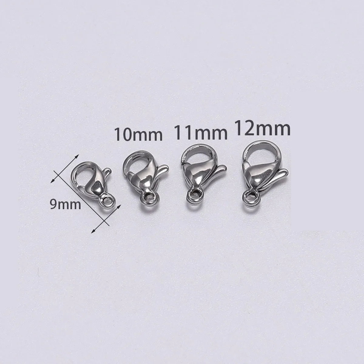10/20/30Pcs Stainless Steel Gold Plated Lobster Clasp Claw Clasps For Bracelet Necklace Chain Diy Jewelry Making Supplies