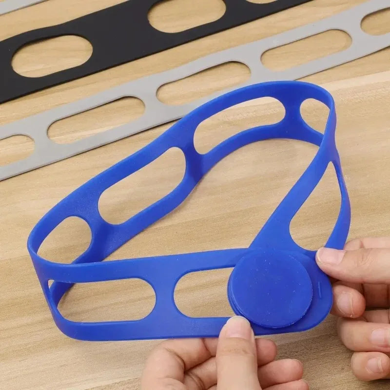 54cm Reusable Silicone Elastic Band Lid Straps for Pot Lid Holder Lunch Box Strap Elastic Bands Outdoor Tableware Storage Tools