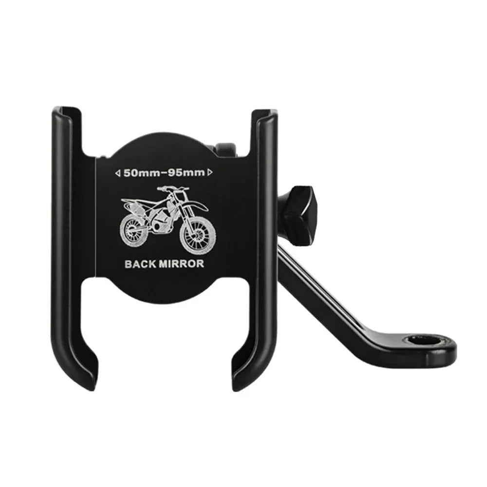 Aluminum Alloy Bike Phone Holder GPS Bracket Rear View Mirror Mount Clip Moto Handlebar For Xiaomi iPhone Samsung Huawei Phone