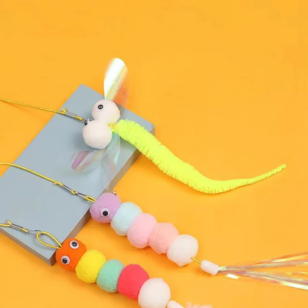 Random Cat Hanging Cat Toy Hanging Door Elastic Rope Cat Stick Feather Pet Supplies For Cats And Dogs