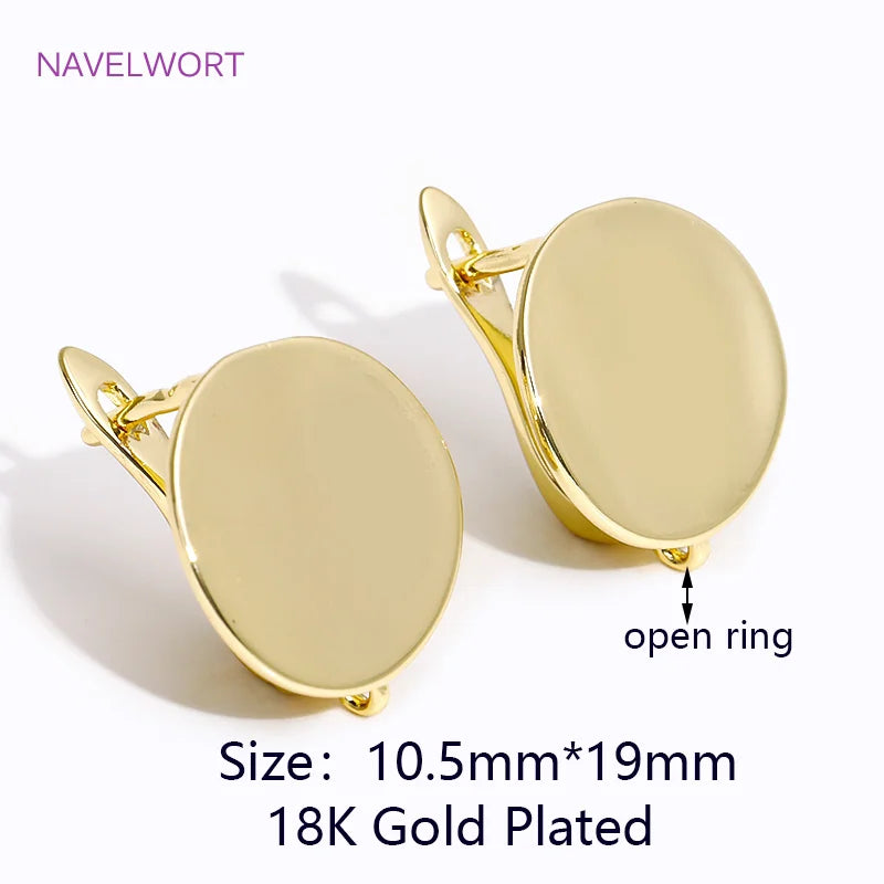 Multi Styles 18K Gold Plated Brass Shvenzy Earring Hooks Ear Wire Fastener,Accessories For Earrings,DIY Jewelry Making Supplies