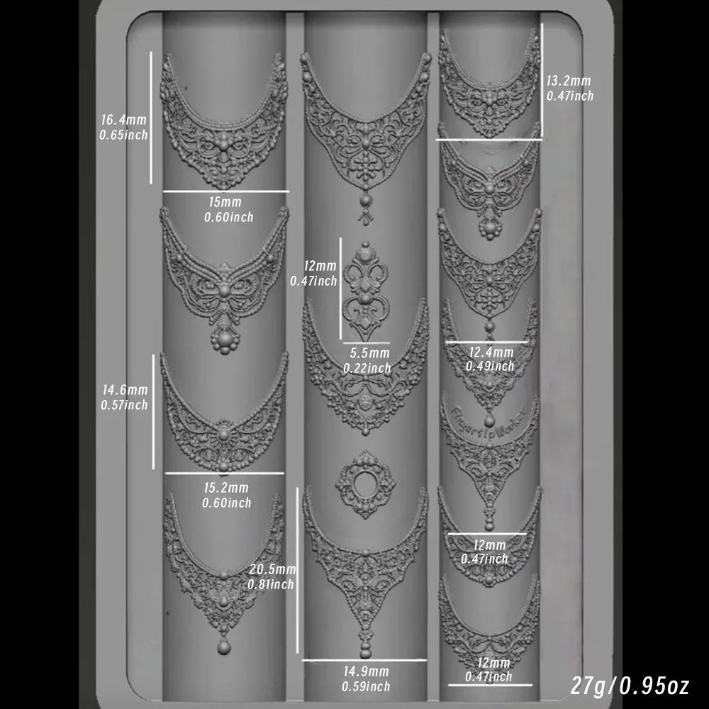 1PC 3D Lace Design Nail Art Silicone Mold Ultra-thin Transparent Sweater Knitting Lace Acrylic Nail Template NailDecoration Mold