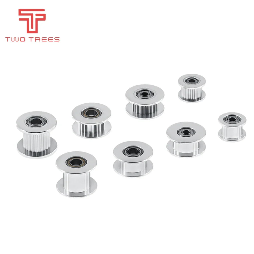 GT2 Type Passive Synchronous Wheel 16/20 Tooth Teeth Aluminum Timing Drive Pulley for 3D Printer Gear Idler Pulley Wide 6mm/10mm